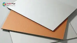 Goldensign 2021 PE/PVDF ACP Sheet Aluminum Composite Panel sample