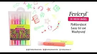 Fevicryl's 3D Neon Liner (06 seconds)