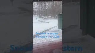 Snowfall in eastern Kentucky.