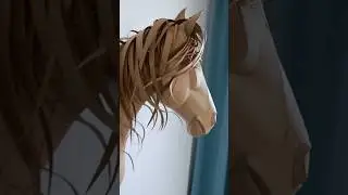 Majestic DIY paper horse head with a flowing mane  #PaperCraft #HorseLovers #DIYDecor #WallArt #diy