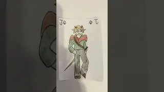 Oak - finishing my character playing cards part 37 #art #folkoftheair #oak #drawing