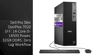 Dell Pro Slim OptiPlex 7020 SFF: 14-ядерный процессор i5-14500, 32 ГБ DDR5, бесперебойная работа.