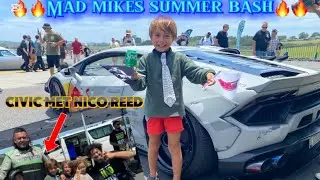 Летняя вечеринка Mad Mike's 2025🔥🔥любимая машина Civic = Lambo #madmike #Charliestanaway #burnout...