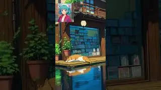 🎵 River Flow &ndash; Cozy Jazz Cafe Ambience for Studying, Working & Relaxing 🌊🐾