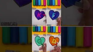 What's the first letter of your name? Comment below #shorts #satisfying #creativeart #youtubeshorts