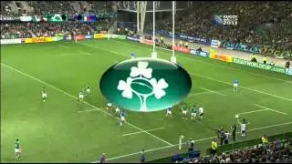 Rugby union Ireland vs Italy at Dunedin, New Zealand part 1.