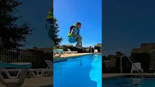 Slow-Motion Pool Cannonballs: The Art of the Perfect Splash!