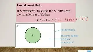 SUNY WCC - Math Resources for Students - Quick Review - Probability - Complement Rule
