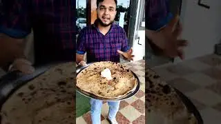 FARIDABAD BIGGEST PARATHA || 300 GM WHITE MAKHAN || STREET FOOD OF INDIA🇮🇳