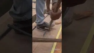 How To Bend Rebar By Hand #construction #reinfrocement #rebarbending