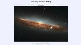2019 November 12 - NGC 3717:  A Nearly Sideways Spiral Galaxy