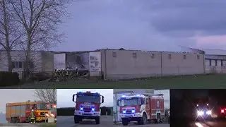 [LPG HALLE BRENNT BEI ZERBST AB] Einsatzfahrten der FF Deetz, Garitz und Zerbst