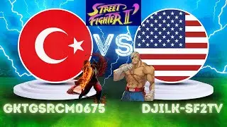 Street Fighter II | GktgSrcm0675 (Ken) VS DJILK-SF2TV (Sagat) | Fightcade 2 High Level Gameplay