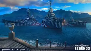 World Of Warships Legends Ai gameplay with Iowa
