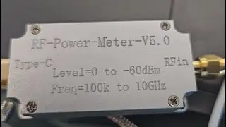 100K to 10GHZ USB RF power meter V5 USB-C Dynamic Range test