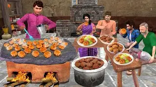 Chicken Shami Kabab Cooking Ramzan Special Street Food Hindi Kahani Hindi Moral Stories Comedy Video