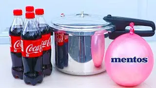 EXPERIMENT: PRESSURE COOKER VS MENTOS & COCA COLA