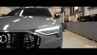 Audi e-tron Full Wrap in Hexis Dark Grey Gloss