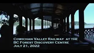 Visitor Train Ride on the Cowichan Valley Railway at the BC Forest Discovery Centre