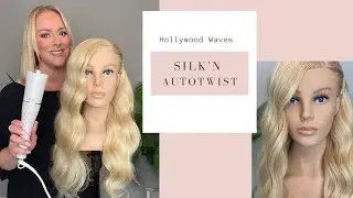 HOLLYWOOD WAVES TUTORIAL//SILK&rsquo;N AUTOTWIST AUTOMATIC HAIR CURLER ON LONG HAIR