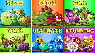 Random 6 Team Plants Battlez - Who Will Win? - PvZ 2 Team Plants vs Team Plant