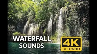 Waterfall & River Sounds in 4K | Relaxing Nature Ambience - Wodospad 4K