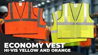Safety Main Economy Vest Hi-Vis Yellow and Orange
