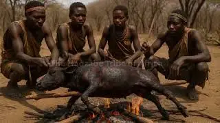Unbelievable Hunting Skills! Hadzabe Tribe in Wild #AfricanTribe, #VillageLife,#Wildlife, #Bushcraft