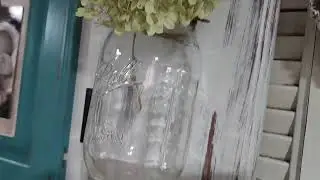 SOLD! Farmhouse wall hanging vase. It is available for purchase. Contact me if interested.