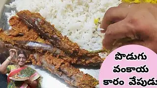 వంకాయ కారం వేపుడు|Vankaya vepudu in telugu|Brinjal Fry|Vankaya Karam Fry|Andhra special Vankaya fry