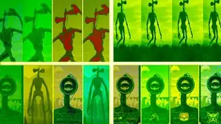 siren head battle - green collor and music character #viral #amazing #usa #unitedstates 