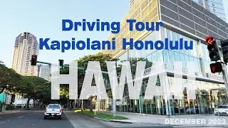 KAPIOLANI AVE & NORTH-SOUTH KING STREET- Honolulu Hawaii Driving Tour #drivingtour #hawaii
