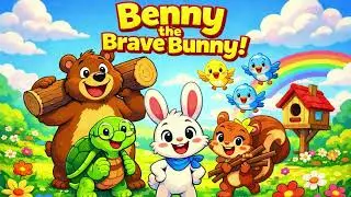Benny the Brave Bunny 🐰 | Kids Cartoon Story | Kiddie Kingdom