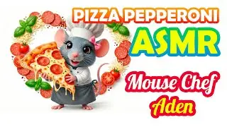 Relaxing ASMR Pepperoni Pizza | Mouse Chef Aden Animated Cooking