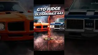 1970 GTO Judge против 1970 Oldsmobile 442 💥 Война маслкаров