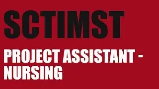 SCTIMST recruiting Project Assistant. Nursing I Government Jobs 2019