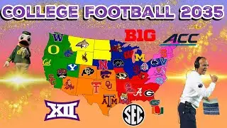 This is College Football Conference Realignment in 2035
