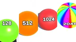 AZ Ball Run Rush 2048 Gameplay Android #anirok #2048 #ball #rushgame #run