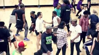 17/5/15 - first F4Y workshop. Warm up with Hakeem Onibudo