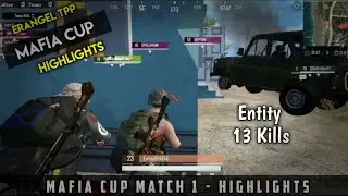 Entity Gaming 13 Kills Chicken Dinner | Mafia Cup Quarter Final Highlights
