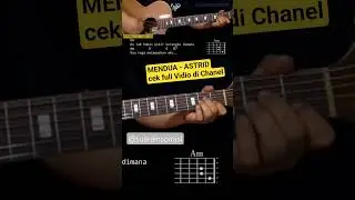 ( TUTORIAL  LAGU )Mendua - Astrid #astrid #mendua #shorts #cover #kuncigitar
