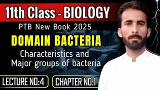 LECTURE No 4| Domain Bacteria | 1st Year Biology Punjab Board New Books 2025 Class 11 Inter Part-I