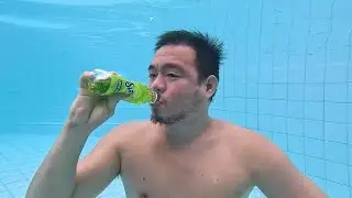 Sunkist Apple vs Mountain Dew vs Tampico Apple Drink & Burp Underwater