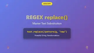 JavaScript Regex: Master the replace() Method for Text Transformation ✨
