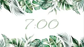 7 Minute Timer Tropical/Monstera/Leaves/Palm