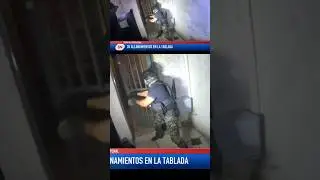 39 allanamientos en La Tablada. Secuestro de drogas, armas y16 personas detenidas.