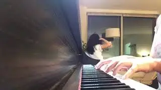 Mia and Sebastian Theme with Elaine dancing in the background