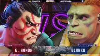 Juicy Weekly #58 SF6 - Winners Finals - CEO | StriderVS (E. Honda) vs LuisthePanda (Blanka)