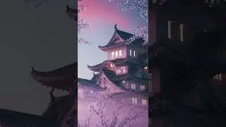 Beautiful cherry blossoms at Japan castle #short #shorts