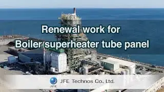 Boiler superheater tube panel renewal work
